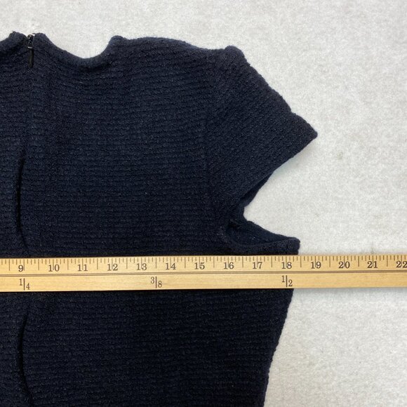 St. John Knit Dress Women's 16 Black Tweed Wool Blend Mini Classic - Picture 11 of 12